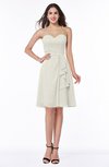 Casual A-line Zipper Chiffon Knee Length Ruching Bridesmaid Dresses