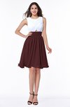 Cute A-line Sleeveless Zipper Chiffon Ruching Plus Size Bridesmaid Dresses