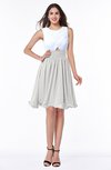 Cute A-line Sleeveless Zipper Chiffon Ruching Plus Size Bridesmaid Dresses