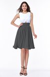 Cute A-line Sleeveless Zipper Chiffon Ruching Plus Size Bridesmaid Dresses