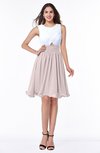 Cute A-line Sleeveless Zipper Chiffon Ruching Plus Size Bridesmaid Dresses