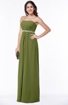 Sexy A-line Sleeveless Zipper Chiffon Floor Length Plus Size Bridesmaid Dresses