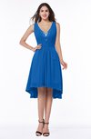 Elegant A-line Sleeveless Zip up Rhinestone Plus Size Bridesmaid Dresses