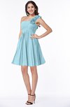 Modern A-line One Shoulder Sleeveless Zipper Chiffon Plus Size Bridesmaid Dresses