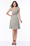 Casual One Shoulder Sleeveless Half Backless Chiffon Sequin Plus Size Bridesmaid Dresses