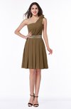 Casual One Shoulder Sleeveless Half Backless Chiffon Sequin Plus Size Bridesmaid Dresses