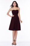 Plain A-line Sweetheart Zip up Ruching Bridesmaid Dresses