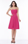 Plain A-line Sweetheart Zip up Ruching Bridesmaid Dresses