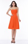 Plain A-line Sweetheart Zip up Ruching Bridesmaid Dresses