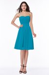 Plain A-line Sweetheart Zip up Ruching Bridesmaid Dresses