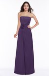 Disney Princess A-line Strapless Zipper Chiffon Plus Size Bridesmaid Dresses