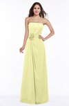 Disney Princess A-line Strapless Zipper Chiffon Plus Size Bridesmaid Dresses