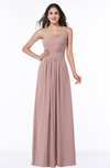 Simple A-line Asymmetric Neckline Sleeveless Zip up Floor Length Plus Size Bridesmaid Dresses