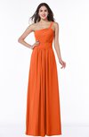 Simple A-line Asymmetric Neckline Sleeveless Zip up Floor Length Plus Size Bridesmaid Dresses