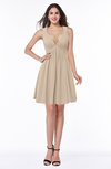 Sexy A-line Sleeveless Short Pleated Plus Size Bridesmaid Dresses