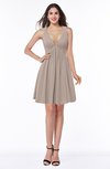 Sexy A-line Sleeveless Short Pleated Plus Size Bridesmaid Dresses