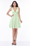 Sexy A-line Sleeveless Short Pleated Plus Size Bridesmaid Dresses