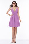 Sexy A-line Sleeveless Short Pleated Plus Size Bridesmaid Dresses