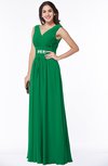 Classic A-line Zip up Chiffon Ribbon Plus Size Bridesmaid Dresses