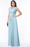 Classic A-line Zip up Chiffon Ribbon Plus Size Bridesmaid Dresses