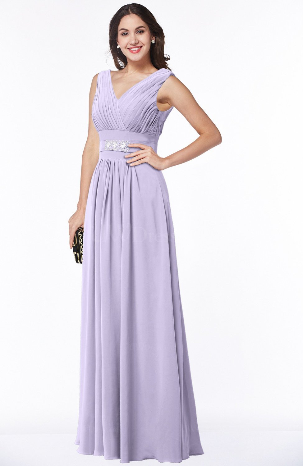 light-purple-classic-a-line-zip-up-chiffon-ribbon-plus-size-bridesmaid