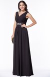 Classic A-line Zip up Chiffon Ribbon Plus Size Bridesmaid Dresses