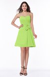 Elegant A-line Strapless Sleeveless Chiffon Mini Plus Size Bridesmaid Dresses