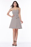 Elegant A-line Strapless Sleeveless Chiffon Mini Plus Size Bridesmaid Dresses