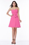 Elegant A-line Strapless Sleeveless Chiffon Mini Plus Size Bridesmaid Dresses