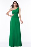 Classic A-line Half Backless Floor Length Ruching Plus Size Bridesmaid Dresses