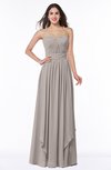 Modern A-line Sweetheart Sleeveless Floor Length Ruching Plus Size Bridesmaid Dresses