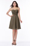 Informal Sleeveless Chiffon Short Ruching Plus Size Bridesmaid Dresses