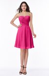 Informal Sleeveless Chiffon Short Ruching Plus Size Bridesmaid Dresses