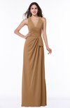 Classic Halter Sleeveless Zip up Chiffon Floor Length Plus Size Bridesmaid Dresses