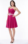 Elegant A-line Strapless Zip up Chiffon Rhinestone Plus Size Bridesmaid Dresses