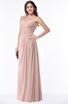 Romantic Spaghetti Sleeveless Zipper Floor Length Ruching Plus Size Bridesmaid Dresses