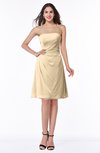 Gorgeous A-line Strapless Zipper Knee Length Plus Size Bridesmaid Dresses