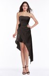 Glamorous Zip up Chiffon Asymmetric Ruching Plus Size Bridesmaid Dresses