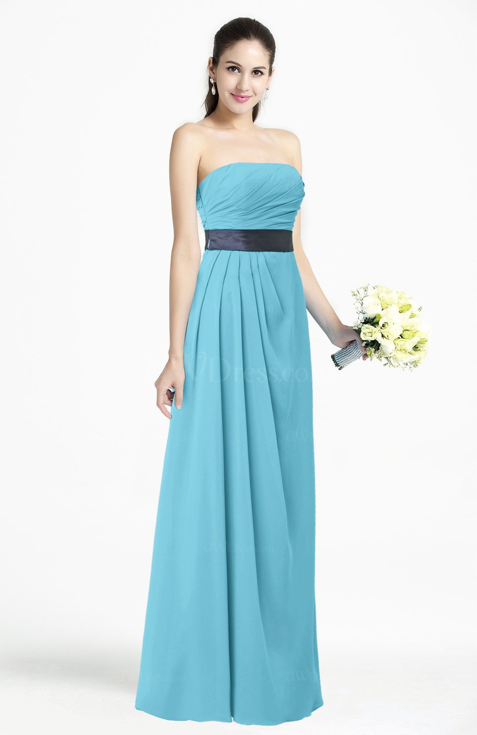 light blue plus size gown
