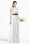 Modern Empire Strapless Sleeveless Backless Floor Length Plus Size Bridesmaid Dresses