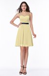 Elegant Sweetheart Sleeveless Chiffon Short Ribbon Bridesmaid Dresses