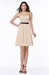 Elegant Sweetheart Sleeveless Chiffon Short Ribbon Bridesmaid Dresses