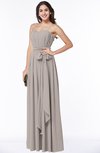 Glamorous A-line Spaghetti Chiffon Floor Length Plus Size Bridesmaid Dresses