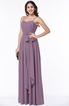 Glamorous A-line Spaghetti Chiffon Floor Length Plus Size Bridesmaid Dresses