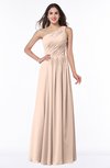 Elegant A-line Sleeveless Chiffon Floor Length Ruching Plus Size Bridesmaid Dresses