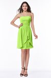 Glamorous A-line Strapless Sleeveless Ruffles Plus Size Bridesmaid Dresses