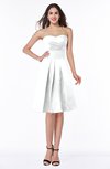 Romantic Strapless Sleeveless Knee Length Ruching Plus Size Bridesmaid Dresses