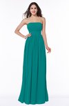 Elegant A-line Sleeveless Floor Length Ruching Plus Size Bridesmaid Dresses