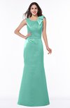 Elegant Column Thick Straps Backless Bow Bridesmaid Dresses