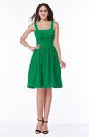 Traditional Sleeveless Zipper Chiffon Knee Length Pleated Bridesmaid Dresses